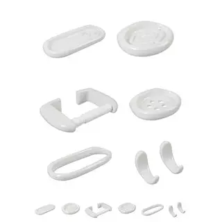 Kit De Accesorios Blanco Base De Porcelana