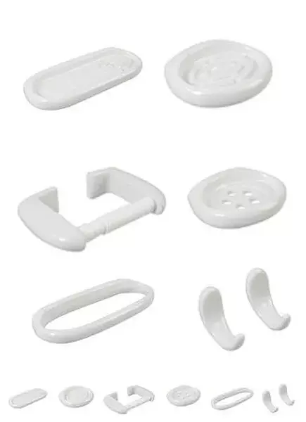 Kit De Accesorios Blanco Base De Porcelana