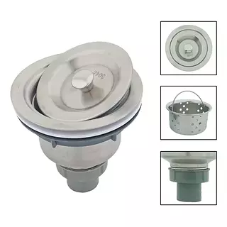 Canastilla 4pl Para Desague Lavaplatos Acero 304