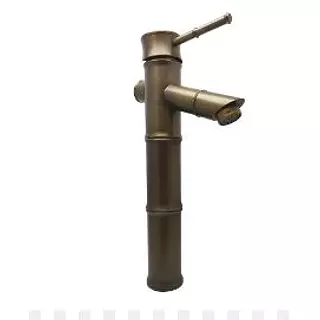 Grifo Monocontrol Lavamanos Alto Bambu