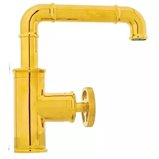 Grifo Monocontrol Bajo Lavamanos Induntry Gold