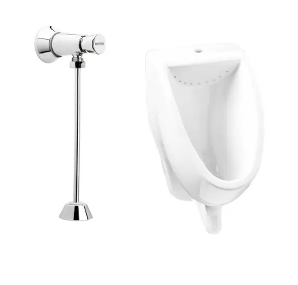 Combo Orinal Arrecife Blanco Mas Griferia