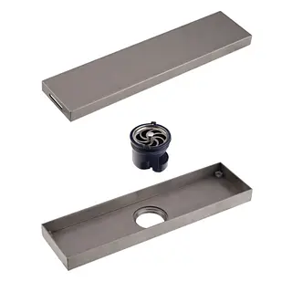 Rejilla De Piso Inoxidable Gun Metal 30x8