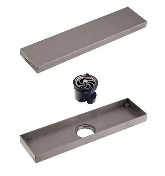 Rejilla De Piso Inoxidable Gun Metal 30x8