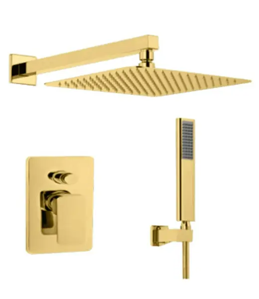 Juego De Ducha Elite Gold Moder