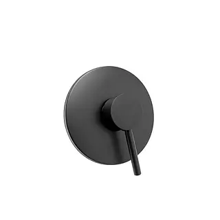 Monocontrol Ducha Redondo Negro